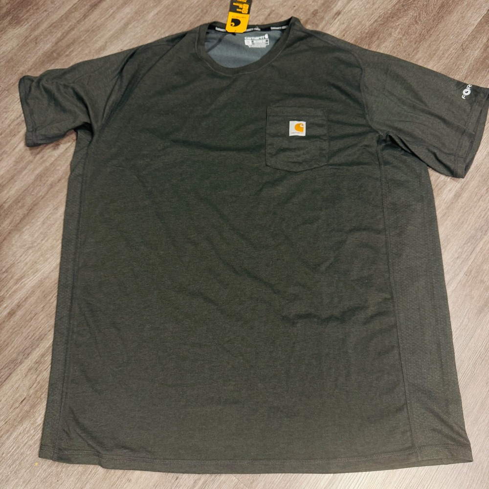 Carhartt Force Relaxed Fit Short Sleeve Pocket T-Shirt Gray 2XL Tall NWT 0282